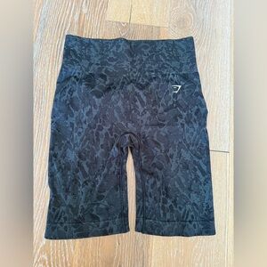 Gymshark Adapt Butterfly Seamless Cycling Shorts, black, size medium